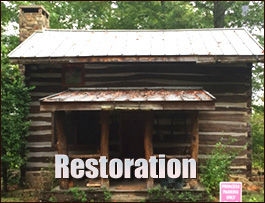 Historic Log Cabin Restoration  Atlantic Beach, North Carolina